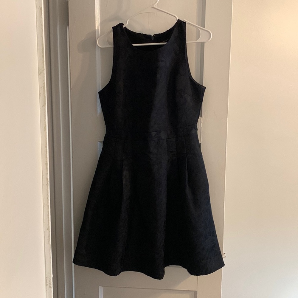 Banana Republic Black and Navy Flora Dress